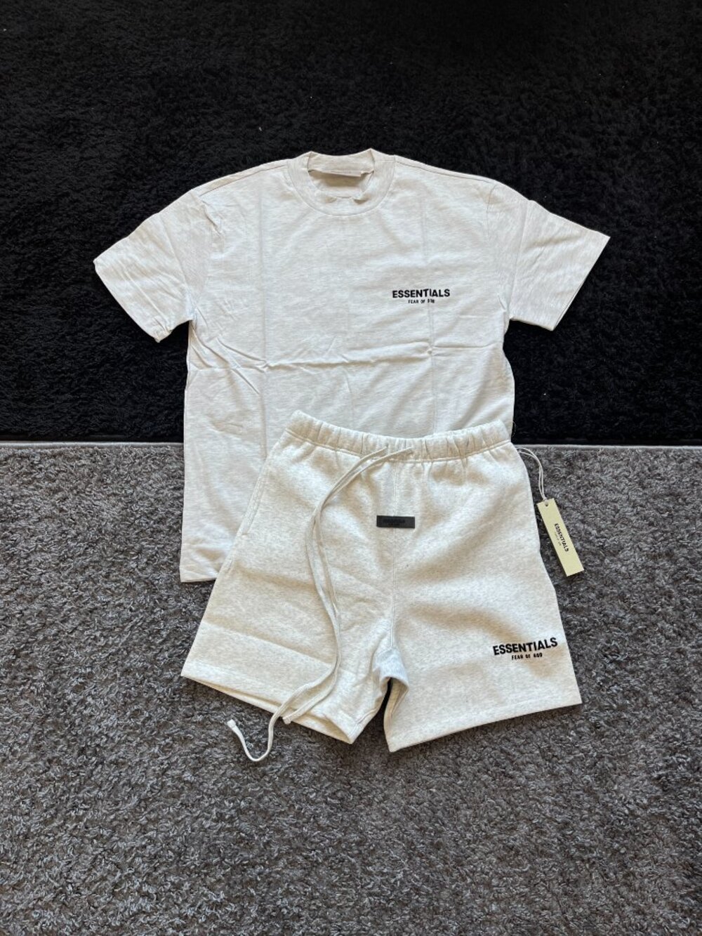 Fear Of God Essentials Light Oatmeal Set